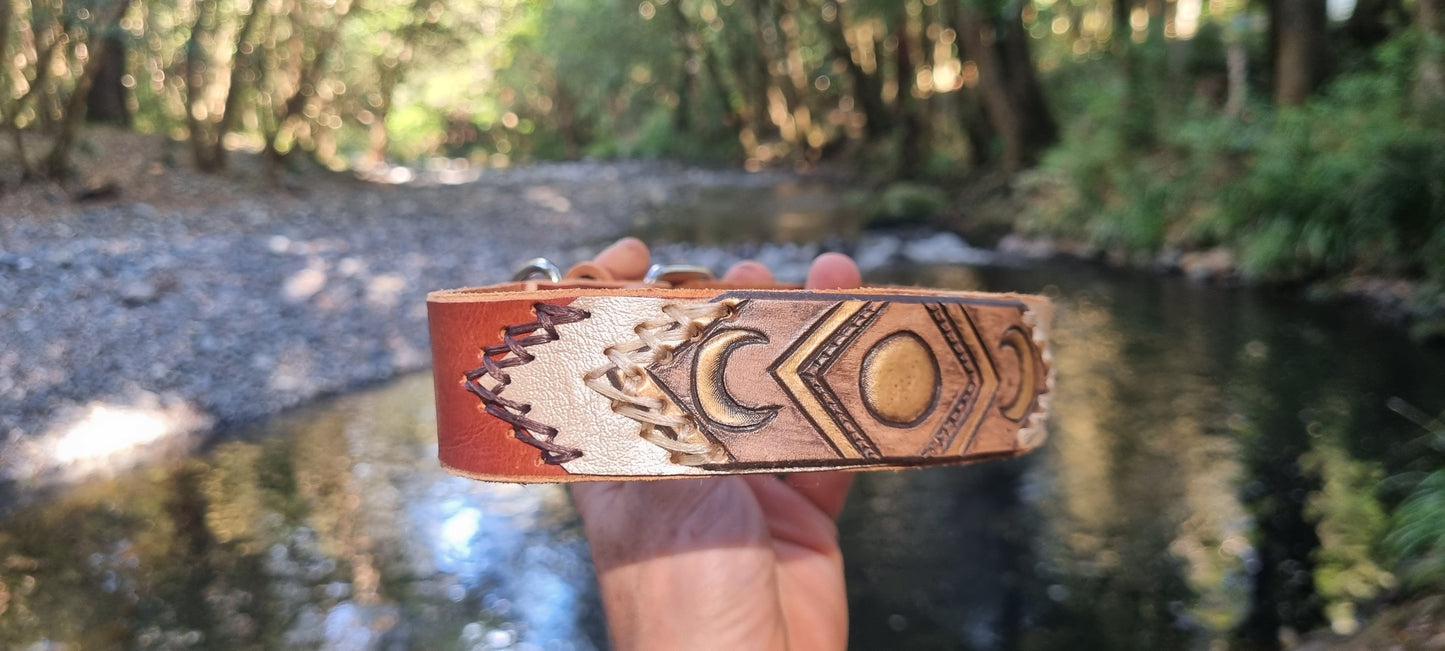 Handmade Engraved Dog Collar