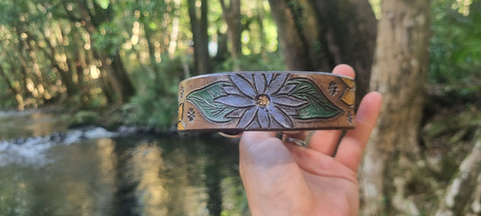 Engraved Leather Dog Collar