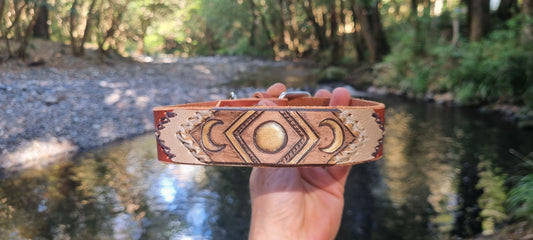 Handmade Engraved Dog Collar